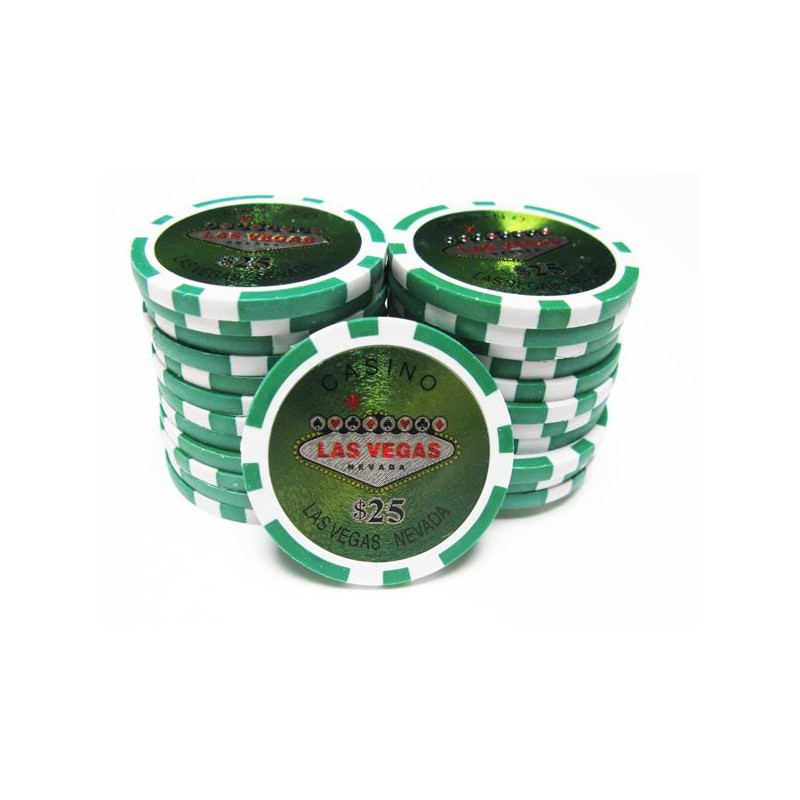 jetons las vegas 25 vert