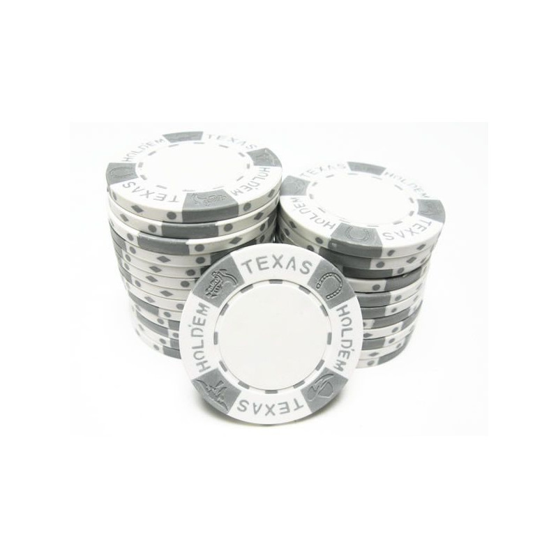 jeton texas holdem blanc