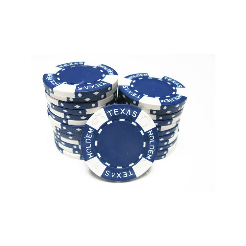 jeton texas holdem bleu