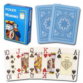 cartes poker modiano bleu clair
