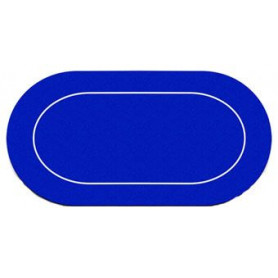 tapis de poker neoprene bleu