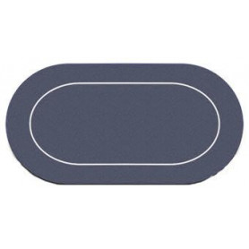 tapis de poker noir oval en neoprene