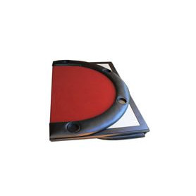 dessus de table poker rouge