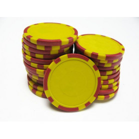 jetons a personnaliser rouge et jaune
