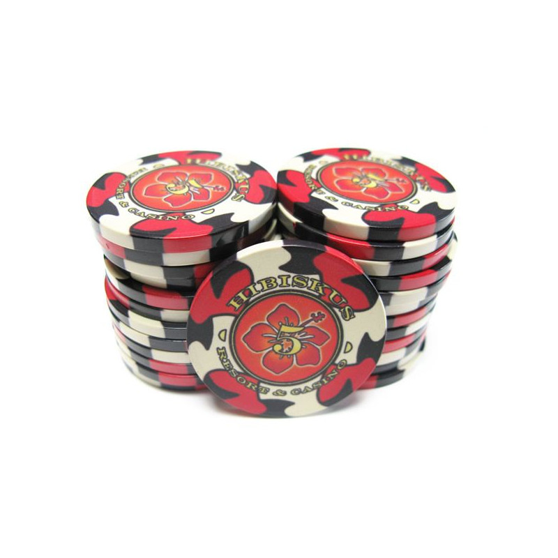 jeton de poker hibis 5