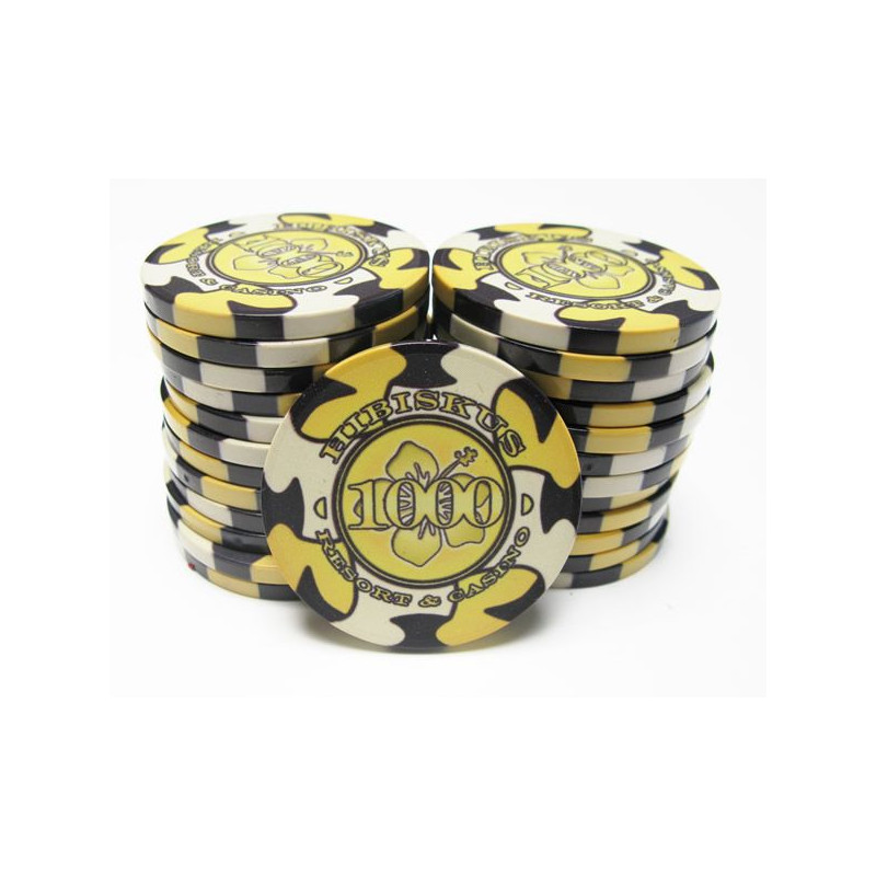 jeton de poker hibis 1000