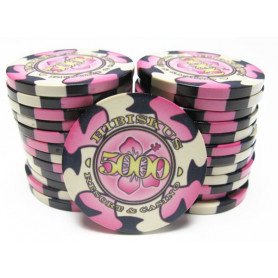 jeton de poker hibis 5000