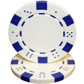 jeton poker dice blanc