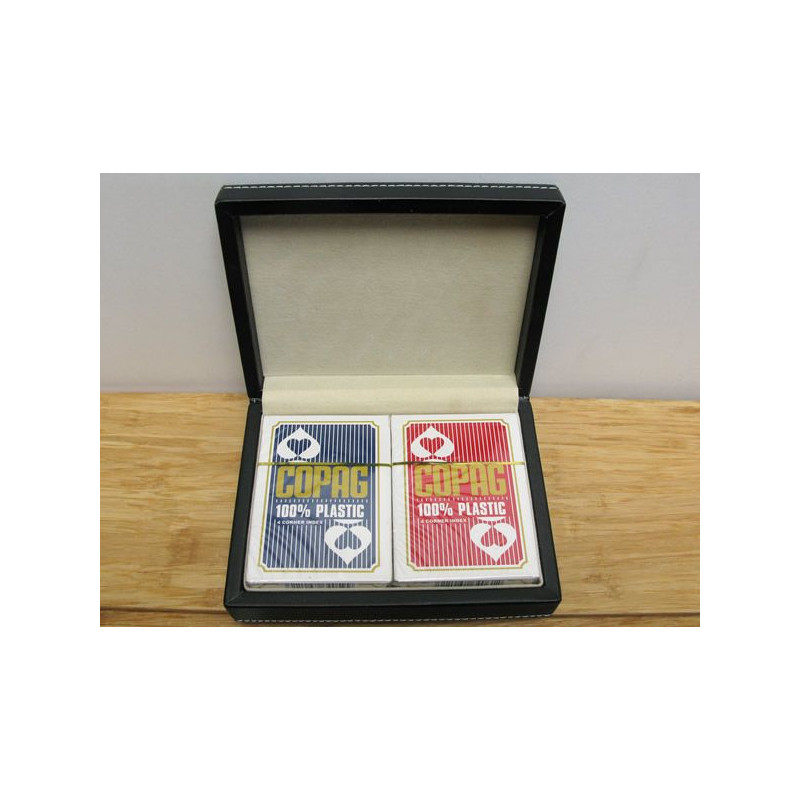 etui pour deux jeux de cartes
