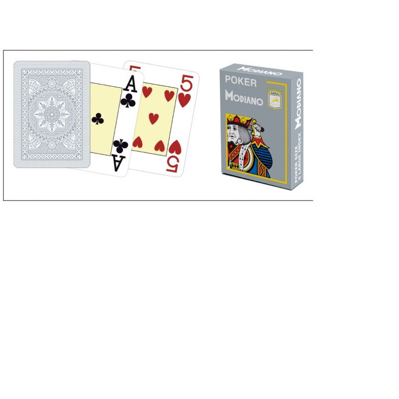 cartes poker modiano gris
