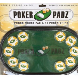 tapis de souris forme poker