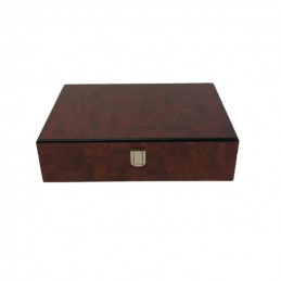 Coffret bois exotique 200 jetons