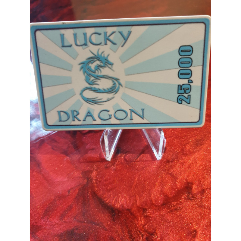 plaque de poker 25000 lucky dragon