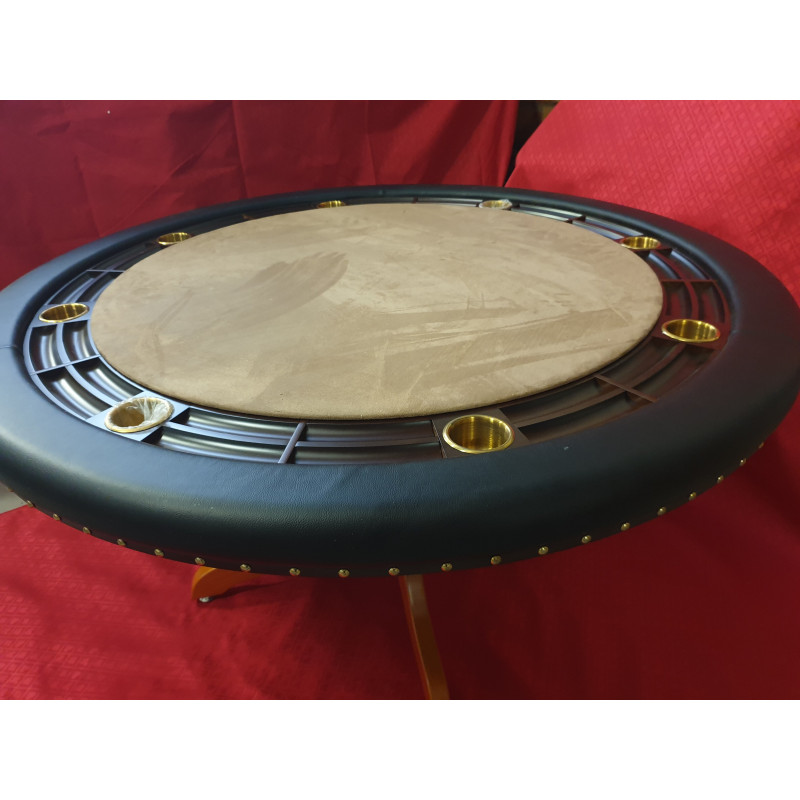 tables de poker ronde 8 joueurs haut de gamme