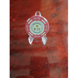 jeton poker MC white 0,25