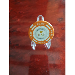 jeton poker mc white 0,50