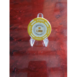 jeton poker mc white euro 1000