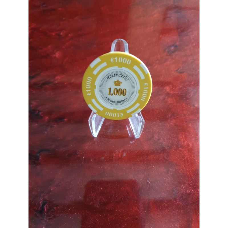 jeton poker mc white euro 1000