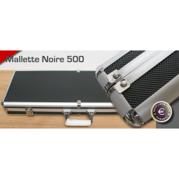 mallette noir de capacité 500 jetons