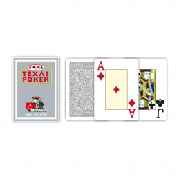 cartes poker 2index modiano gris
