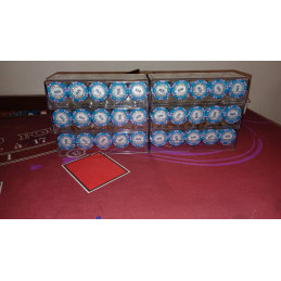 Jetons de Poker EAST MC GOLD BLEU 50