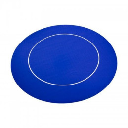 tapis de poker rond bleu