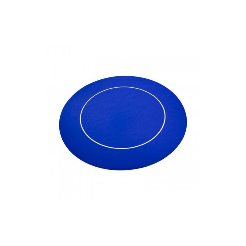 tapis de poker rond bleu