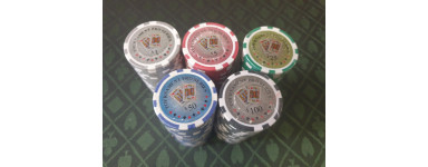  Jetons de poker "T.P.S" pour Cash Game
