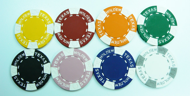 jetons texas holdem clay